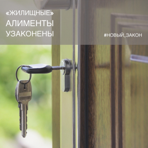 "Жилищные" алименты узаконены